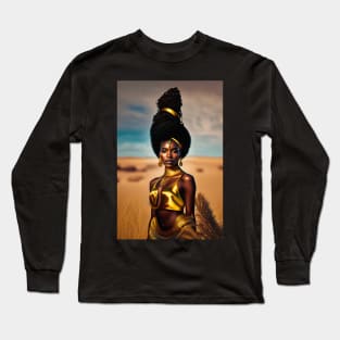 Golden tribal queen 1 Long Sleeve T-Shirt